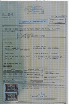 Registration Certificate