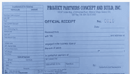 Official Receipt